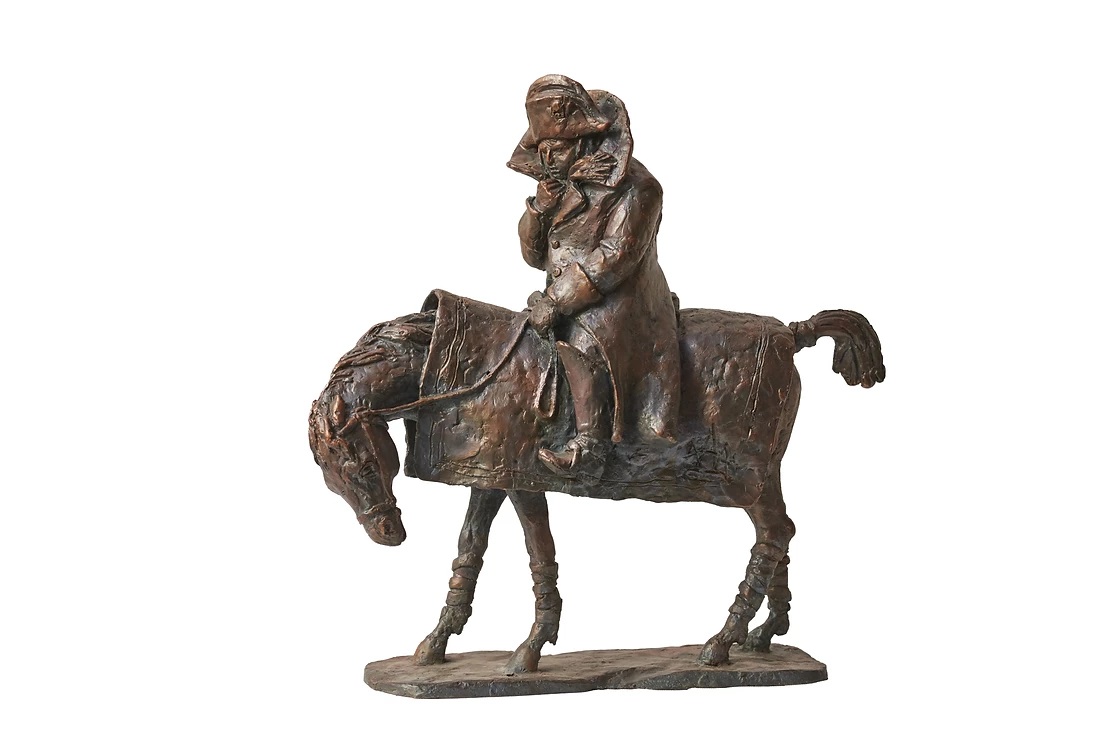 Адиль Алиев. "Наполеон в пургу на коне", 2012. Бронза, патина. Фото из архива Адиля Алиева