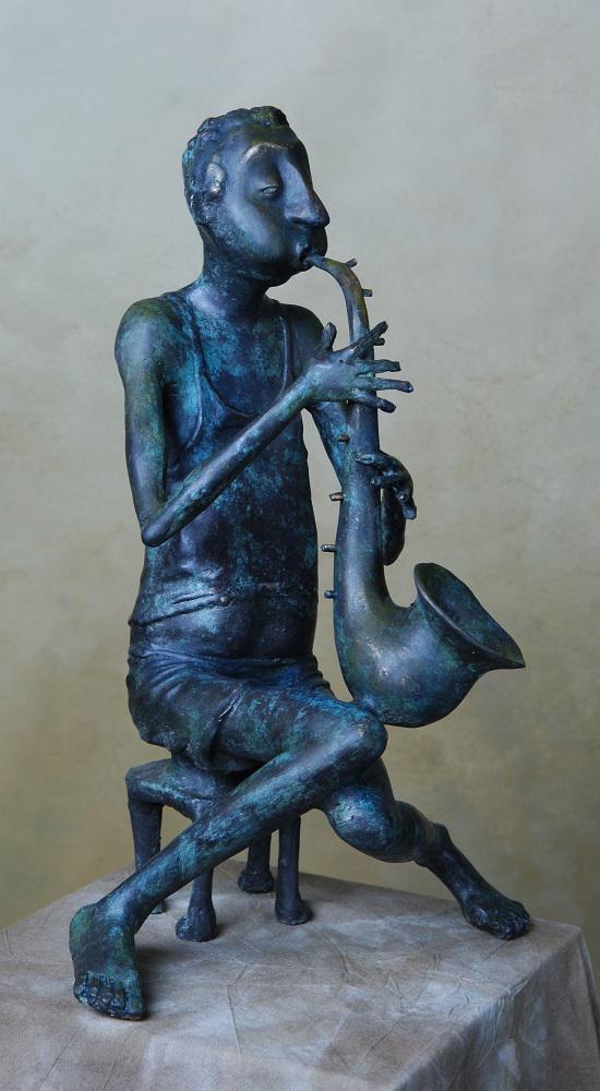 Андрей Асерьянц. "Саксофонист", 2002. Бронза, высота 45 см. Фото из архива Андрея Асерьянца