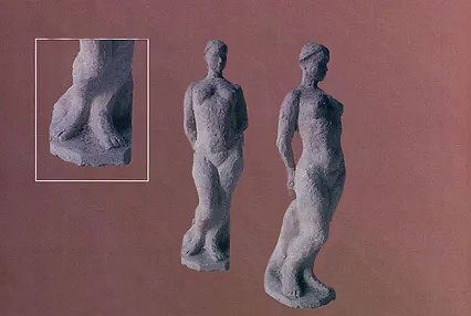 Николай Атюнин. "Модель", 1978. Керамика, 30x10x8 см. Фото из каталога "Николай Атюнин. Скульптура", 2007