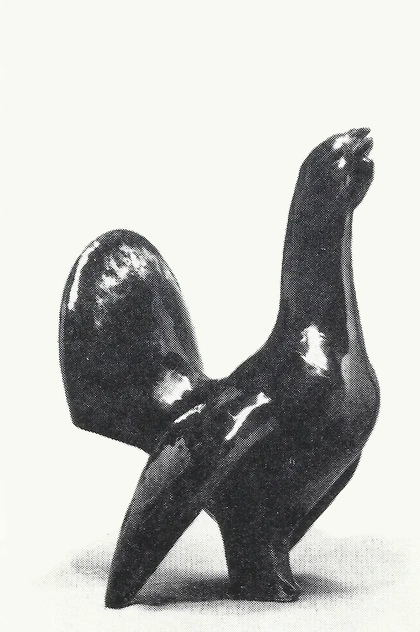 Николай Атюнин. "Глухарь", 1969. Майолика, высота 22 см