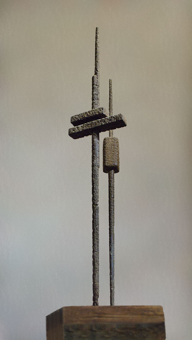 Марат Бабин. "Пространственная композиция", 1983. Смешанная техника, 170х60х40 см. Фото Ольги Глухаревой