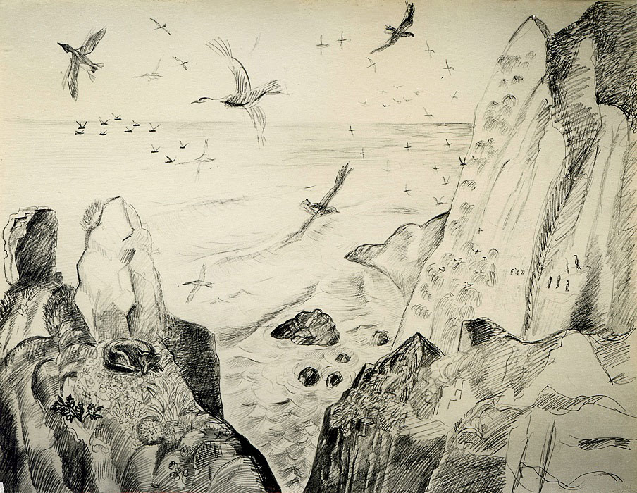 ''Птичий базар'', 1978. Бумага, карандаш