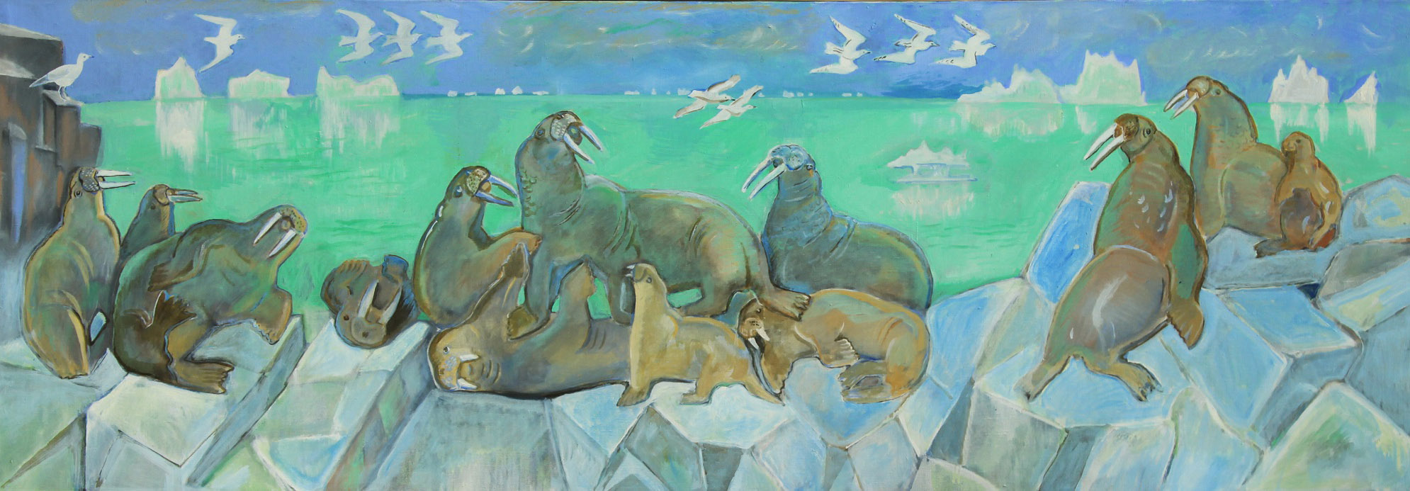 ''Лежбище моржей'', 2008. Холст, масло