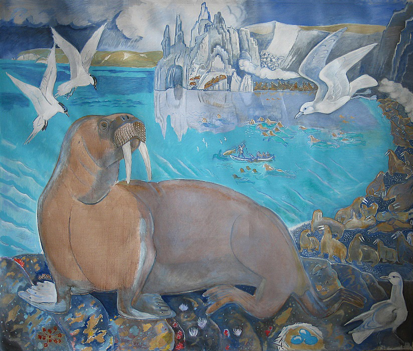 ''Одинокий морж'', 2008. Холст, масло 