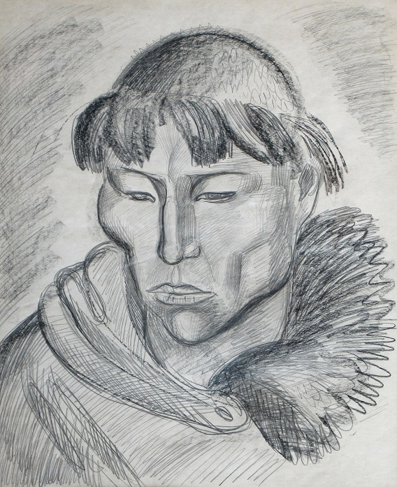 ''Чукча'', 1971. Бумага, карандаш