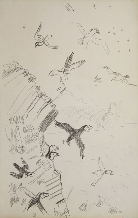 ''Ипатки и топорки'', 1978. Бумага, карандаш
