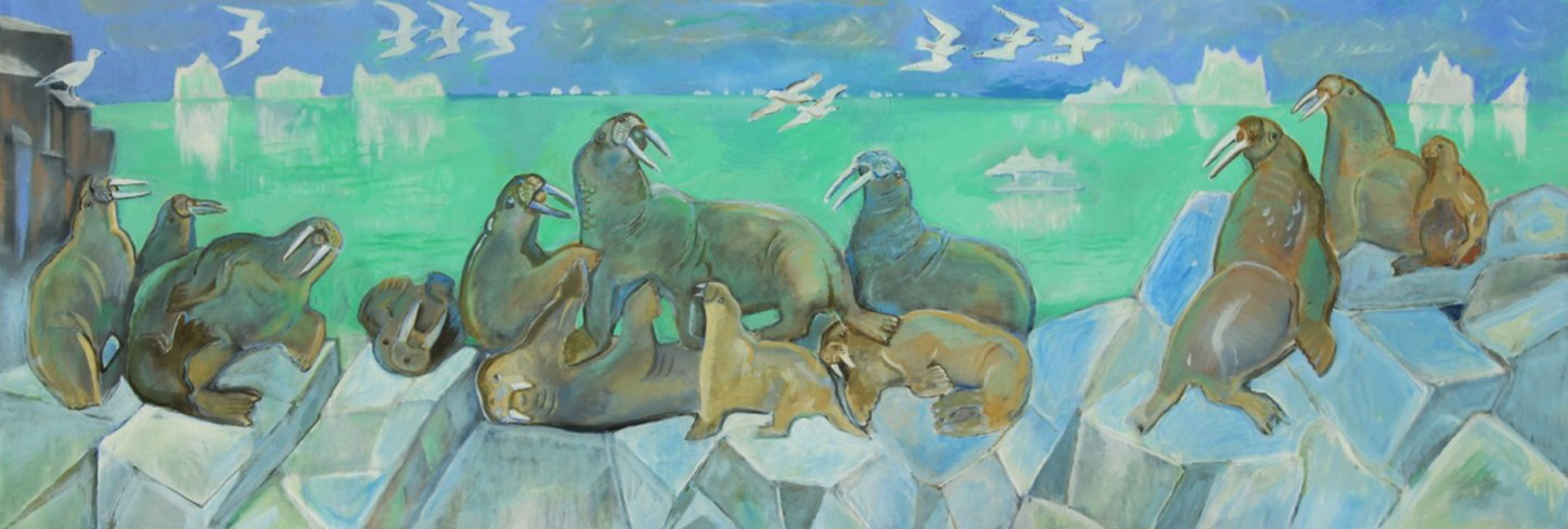 ''Лежбище моржей'', 2008.  Холст, масло