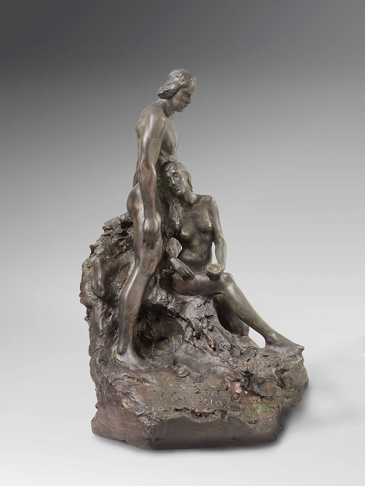 Владислав Чувашев. "Адам и Ева", 2017. Бронза, 55х40х40 см. Фото из архива Владислава Чувашева