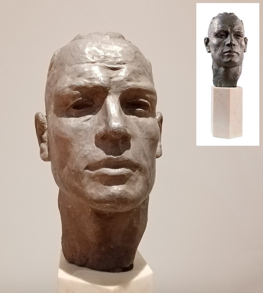 Александр Дейнека. "Атлет", 1940. Алюминий, мрамор, высота 39 см. Государственная Третьяковская галерея, Москва. Фото из альбома ''Дейнека. Монументальное искусство. Скульптура''. М., Издательская программа ''Интерроса'', 2011