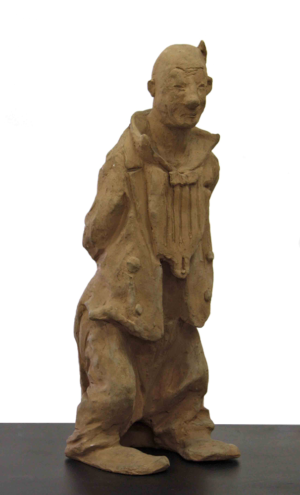 Александр Дейнека. "Клоун", 1948. Терракота, 33,8х13,7х13 см. Курская государственная картинная галерея имени А.А Дейнеки. В семье А. Дейнеки это произведение считалось шуточным автопортретом художника