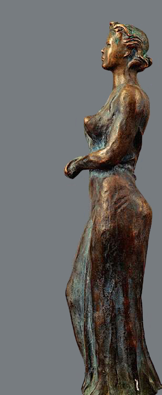 Александр Дейнека. "На концерте" (ракурс), 1948. Бронза, высота 47 см. Частное собрание, Москва. Фото из альбома ''Дейнека. Монументальное искусство. Скульптура''. М., Издательская программа ''Интерроса'', 2011