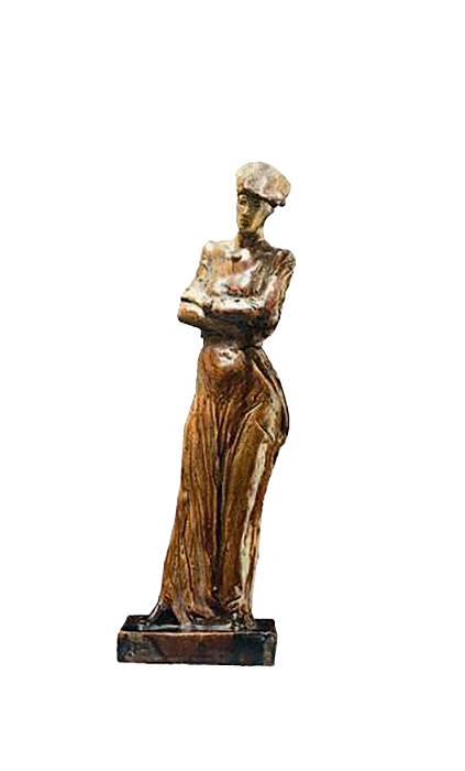Александр Дейнека. "Парижские бульвары", 1948. Майолика, 37х11х12 см. Частное собрание, Москва. Фото из альбома ''Дейнека. Монументальное искусство. Скульптура''. М., Издательская программа ''Интерроса'', 2011