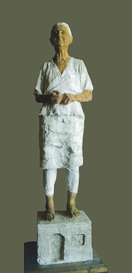 Валерия Доброхотова. "Родной дом", 2005. Цемент, 74х19х14 см. Фото из архива Валерии Доброхотовой