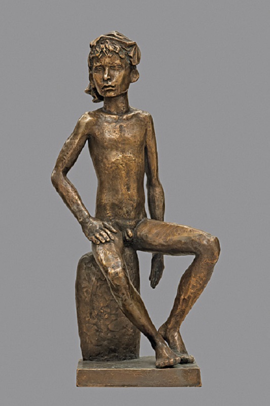 ''Мальчик на камне'', 1983. Бронза, 35x15x13 см