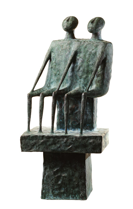 ''Осьминог'', 1994. Бронза, 75x30x25 см