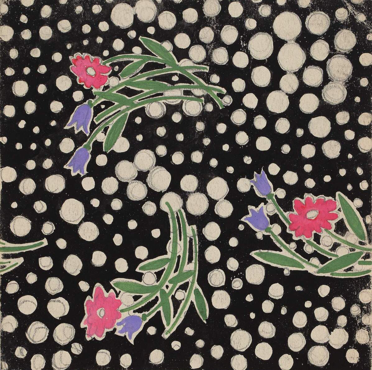 Александра Кольцова-Бычкова. ''Эскизы рисунка для ткани'', 1928-1932