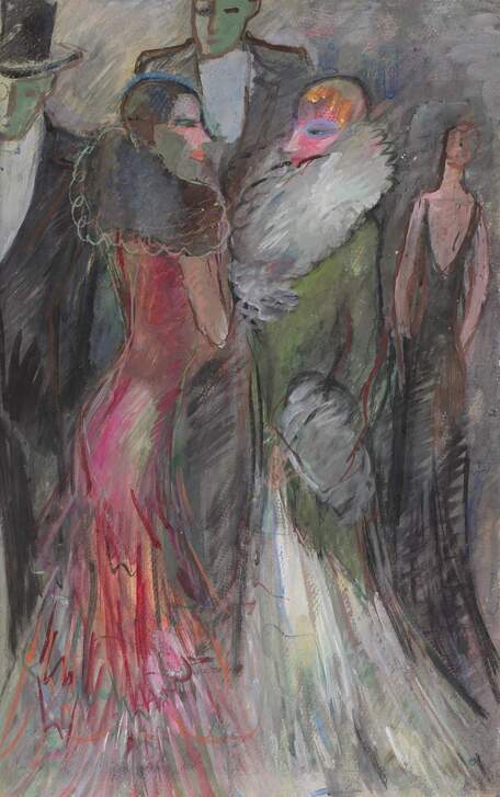 Александра Кольцова-Бычкова.''Лист № 2 из серии ''Театр'', 1928-1932