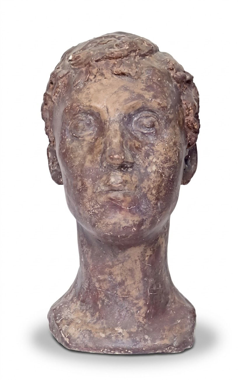 ''Портрет Ани'', 1940. Гипс тонированный, 37х19х24 см.Государственный Русский музей, С.-Петербург. Фото: goskatalog.ru