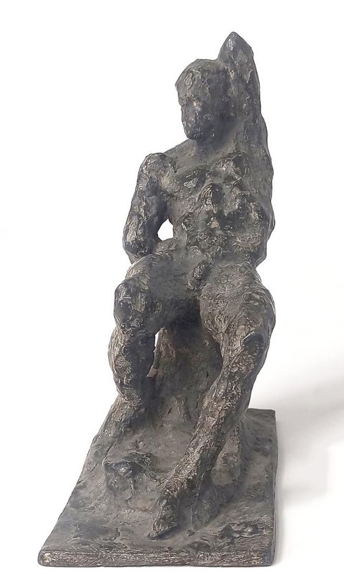 ''Сидящий'', 1929. Свинец, 17х8х14,5 см.Государственный Русский музей, С.-Петербург. Фото: goskatalog.ru