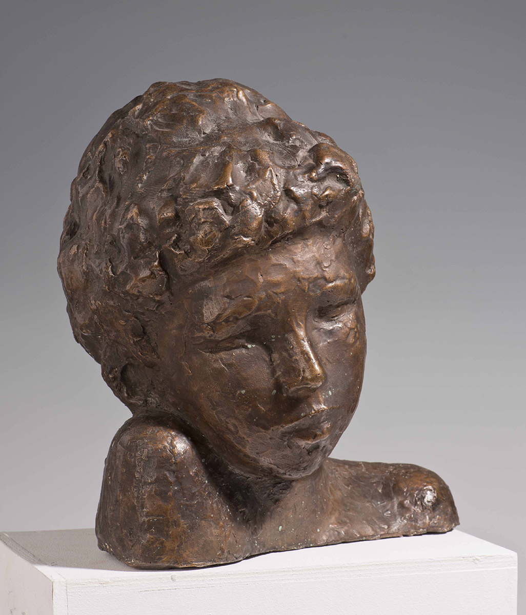 ''Портрет внука'', 1993. Бронза, патинирование, 31х29х23 см.Государственный музей городской скульптуры, С.-Петербург. Фото: goskatalog.ru