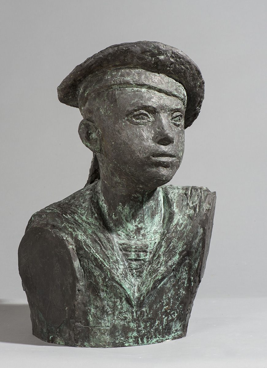 ''Юнга Балтики'', 2000. Бронза, 46х20х17 см.Государственный музей городской скульптуры, С.-Петербург.Фото: goskatalog.ru
