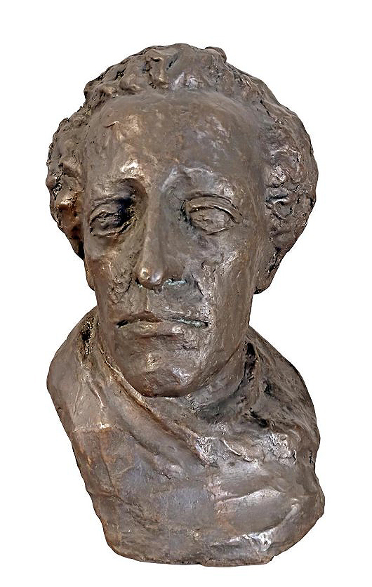 ''Портрет поэта Александра Блока'', 1979. Бронза, 30х20х18 см.Государственный Русский музей, С.-Петербург. Фото: goskatalog.ru 