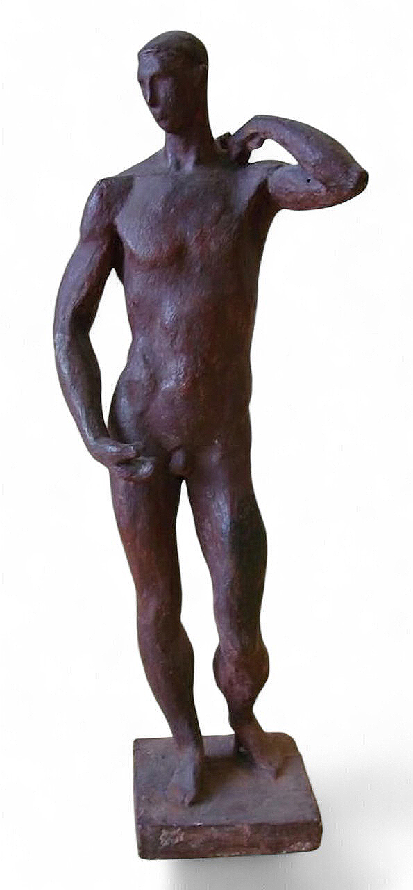 ''Строитель'', 1920-е. Гипс тонированный, 43х14х12 см.Государственный Русский музей, С.-Петербург.Фото: goskatalog.ru