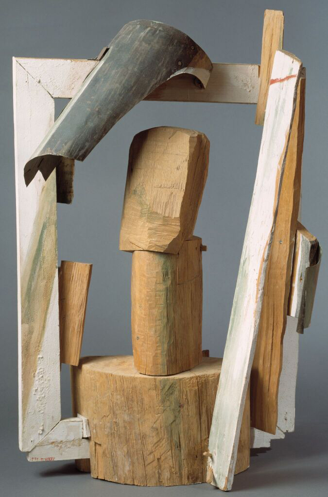 ''Мужской портрет в раме'', 1974. Дерево, металл, роспись, 84х46х37 см.Государственная Третьяковская галерея, Москва.Фото: сайт ''Моя Третьяковка''