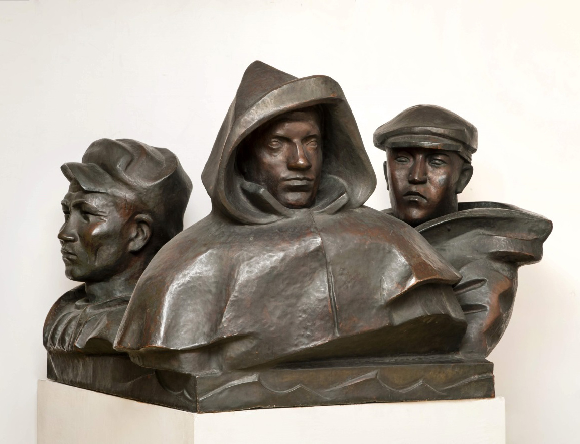 ''Камчатские рыбаки'', 1959. Медь, 95х105х142 см.Государственный Русский музей, С.-Петербург. Фото: Виртуальный Русский музей