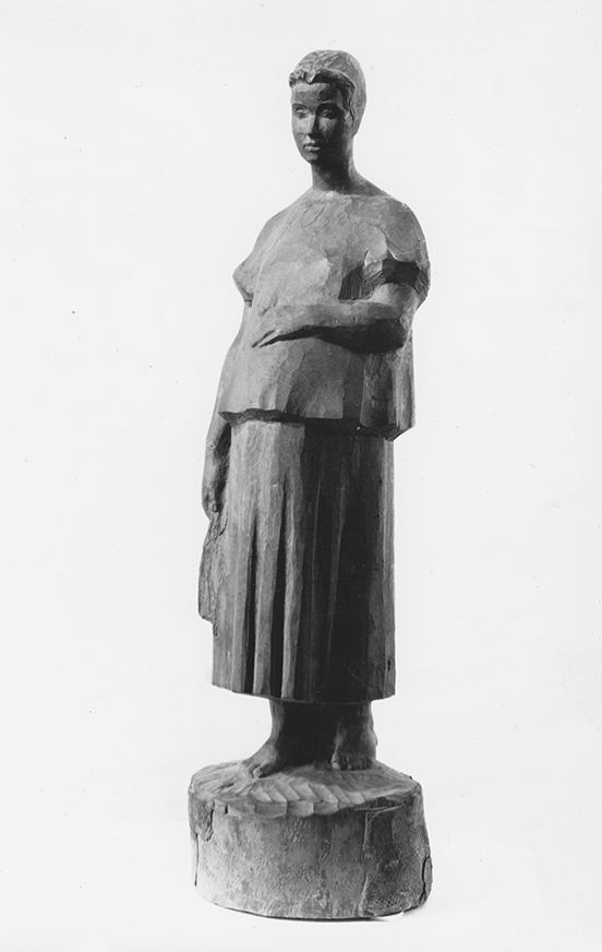 "В поле'', 1963. Дерево, 40х15х15 см.Государственный музей искусств Республики Каракалпакстанимени И.В. Савицкого, Нукус