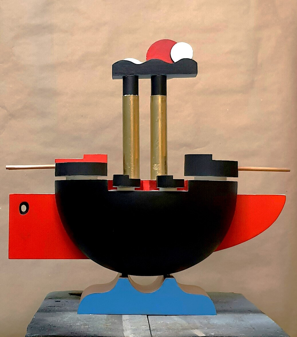 Георгий Смирнов. "Деревянный броненосец", 2020. Дерево, медь, 54х55х27 см. Фото из архива Георгия Смирнова