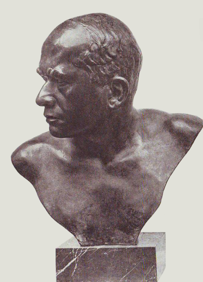 Елена Янсон-Манизер. "Портрет мужа" (Скульптор М.Г. Манизер), 1949. Бронза