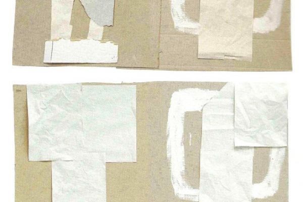 Анатолий Комелин. Этюды, 2016-2018. Картон, краска, 57х107 см. Фото из альбома ''Анатолий Комелин. В мастерской'', Москва, 2018