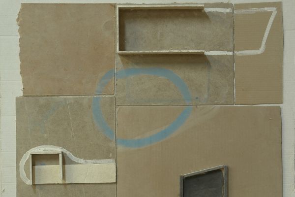 Анатолий Комелин. Морской бой, 2008. Картон, краска, 70х90 см. Фото из архива А. Комелина