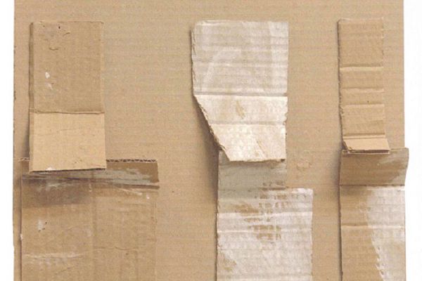 Анатолий Комелин. Опус, 2003-2008. Картон, 35х35 см. Фото из альбома ''Анатолий Комелин. ''Знаки бытия'', Москва, 2014