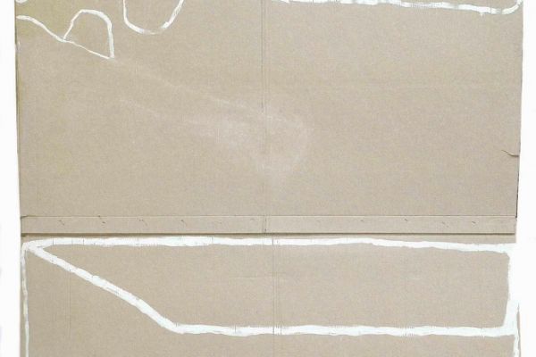 Анатолий Комелин, 2013. Картон, краска, 250х200 см. Фото из альбома ''Анатолий Комелин. В мастерской'', Москва, 2018