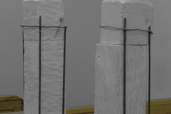 Анатолий Комелин. ''Знаки бытия''. Фрагмент экспозиции в РАХ, Москва, 2018. Фото из архива А. Комелина