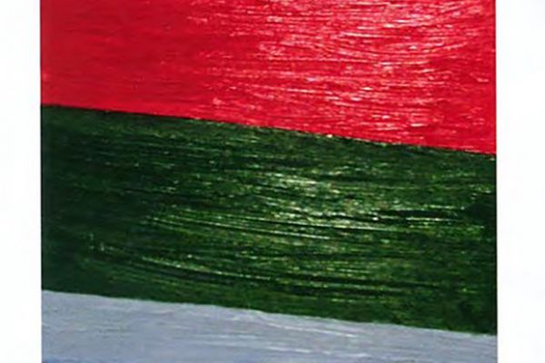 Игорь Шелковский. Из серии ''Флаги'', 1990-е - 2010-е. Холст, масло, размеры вариативны.  Фото: каталог ''Игорь Шелковский'', Мультимедийный комплекс актуальных искусств, М., 2013