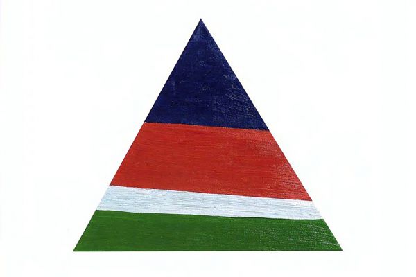 Игорь Шелковский. Из серии ''Флаги'' 5, 1990-е - 2010-е. Холст, масло, размеры вариативны.  Фото: каталог ''Игорь Шелковский'', Мультимедийный комплекс актуальных искусств, М., 2013