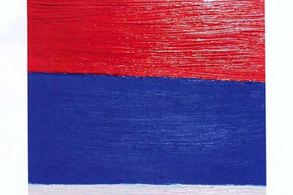 Игорь Шелковский. Из серии ''Флаги'' 8, 1990-е - 2010-е. Холст, масло, размеры вариативны.  Фото: каталог ''Игорь Шелковский'', Мультимедийный комплекс актуальных искусств, М., 2013