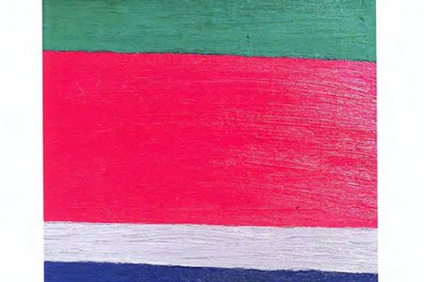 Игорь Шелковский. Из серии ''Флаги'' 12, 1990-е - 2010-е. Холст, масло, размеры вариативны.  Фото: каталог ''Игорь Шелковский'', Мультимедийный комплекс актуальных искусств, М., 2013