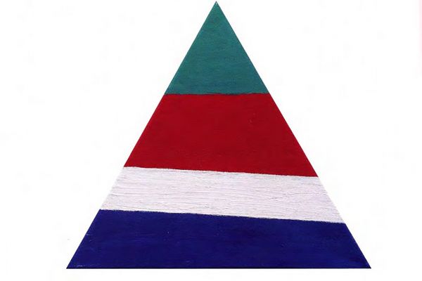 Игорь Шелковский. Из серии ''Флаги'' 20, 1990-е - 2010-е. Холст, масло, размеры вариативны.  Фото: каталог ''Игорь Шелковский'', Мультимедийный комплекс актуальных искусств, М., 2013