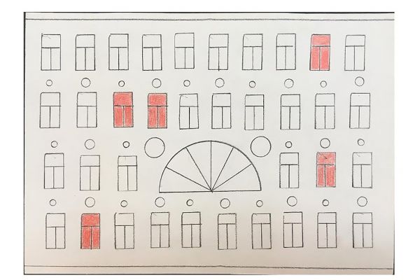 Игорь Шелковский. Из серии ''Механического рисование'' 2, 2002-2012. Бумага, карандаши, 14,6х20,9 см. Московский музей современного искусства