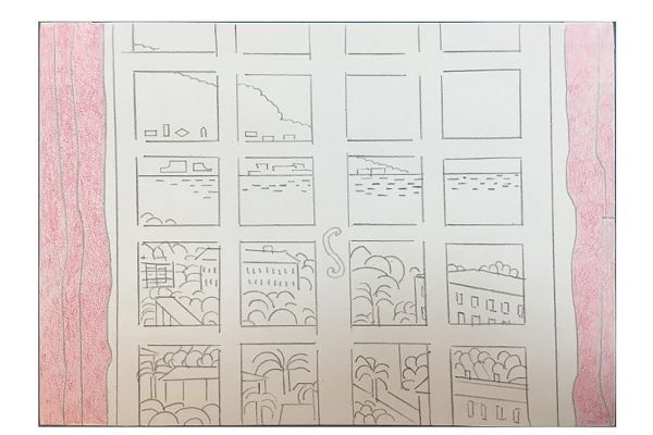 Игорь Шелковский. Из серии ''Механического рисование'' 8, 2002-2012. Бумага, карандаши, 14,7х20,8 см. Московский музей современного искусства