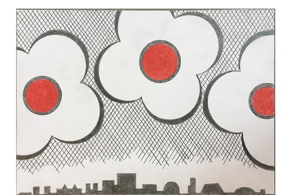 Игорь Шелковский. Из серии ''Механического рисование'' 21, 2002-2012. Бумага, карандаши, 14,9х21,2 см. Московский музей современного искусства