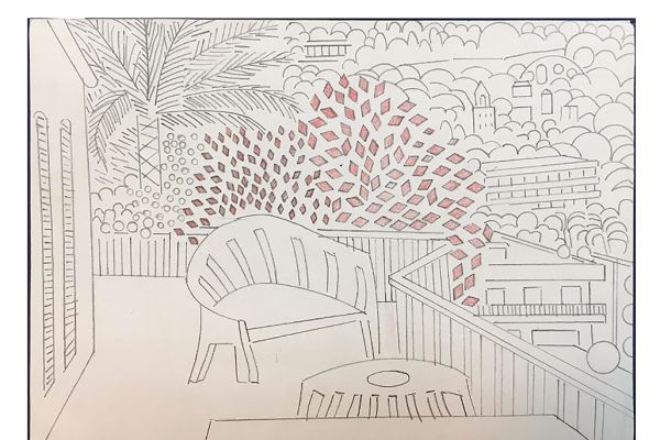 Игорь Шелковский. Из серии ''Механического рисование'' 24, 2002-2012. Бумага, карандаши, 15х21,5 см. Московский музей современного искусства