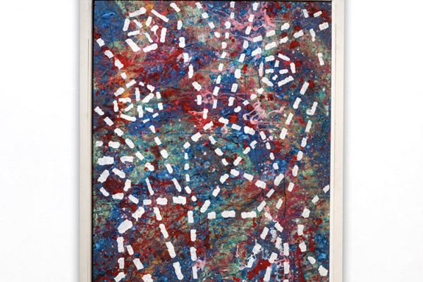 Игорь Шелковский. ''Ваза с цветами''.  2003. Бумага, темпера, 150х100 см. Фото: каталог ''Игорь Шелковский'', Мультимедийный комплекс актуальных искусств, М., 2013