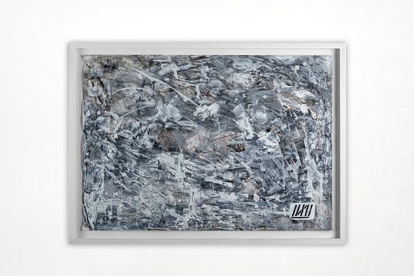 Игорь Шелковский. ''Абстрактная композиция'', 2019. Бумага, смешанная техника, 70х95 см. Фото: alinapinskygallery.com