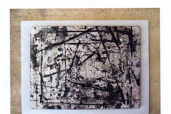 Игорь Шелковский. ''Абстрактная живопись'', 2010. Картон, краска, 60х80 см.  Фото: каталог ''Игорь Шелковский'', Мультимедийный комплекс актуальных искусств, М., 2013