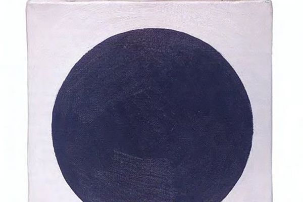 Игорь Шелковский ''Большая точка'', 2000-е. Холст, масло, 20х20 см. Фото: каталог ''Игорь Шелковский'', Мультимедийный комплекс актуальных искусств, М., 2013